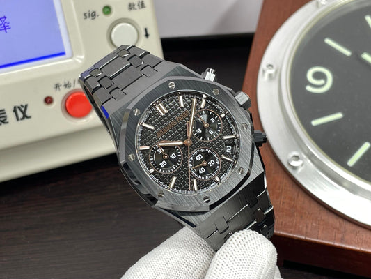 ap Royal Oak Chrono 26240 Black Ceramic Case 4401 Movement with Black Dial