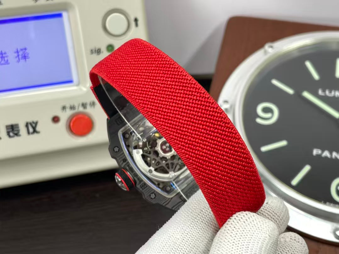 RM RM67 02 Italy CRMA7 Movement NTPT Case Red Nylon Strap
