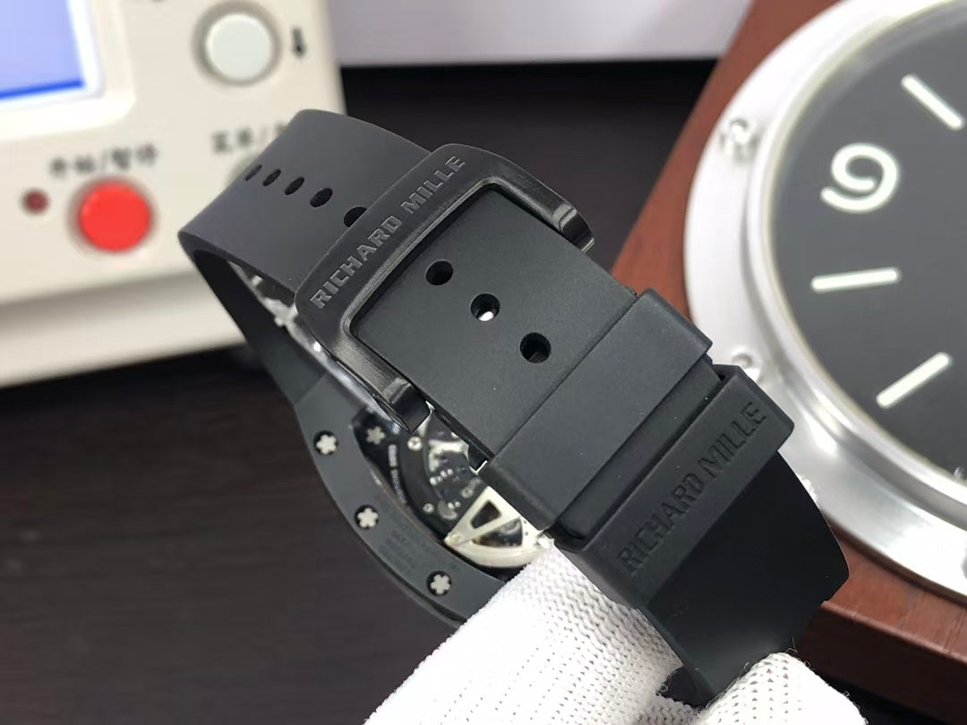RM RM011 Felipe Massa Titanium Flyback Chronograph RMAC1 Black Rubber Strap