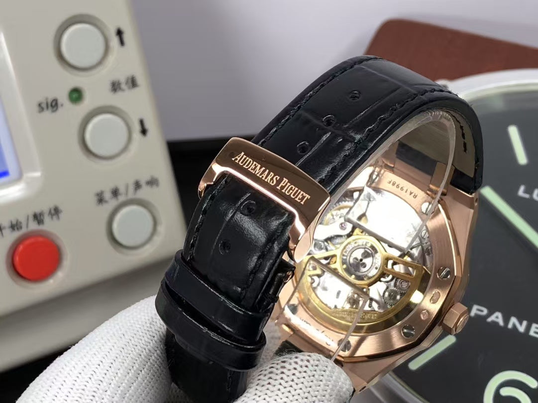 ap Royal Oak 15500 Rose Gold Case Black Dial with 4302 Movement