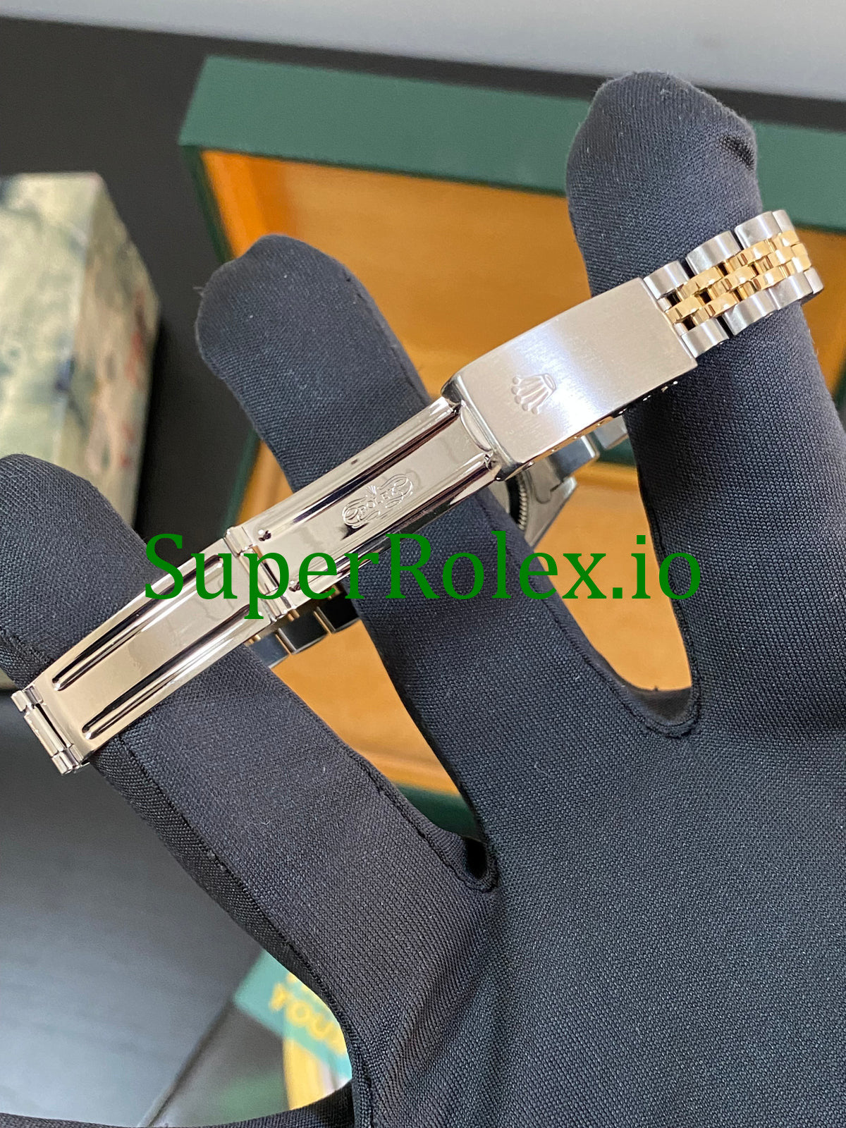 Rolex Lady-Datejust Steel and Yellow Gold Champagne Index Dial Ref.69173