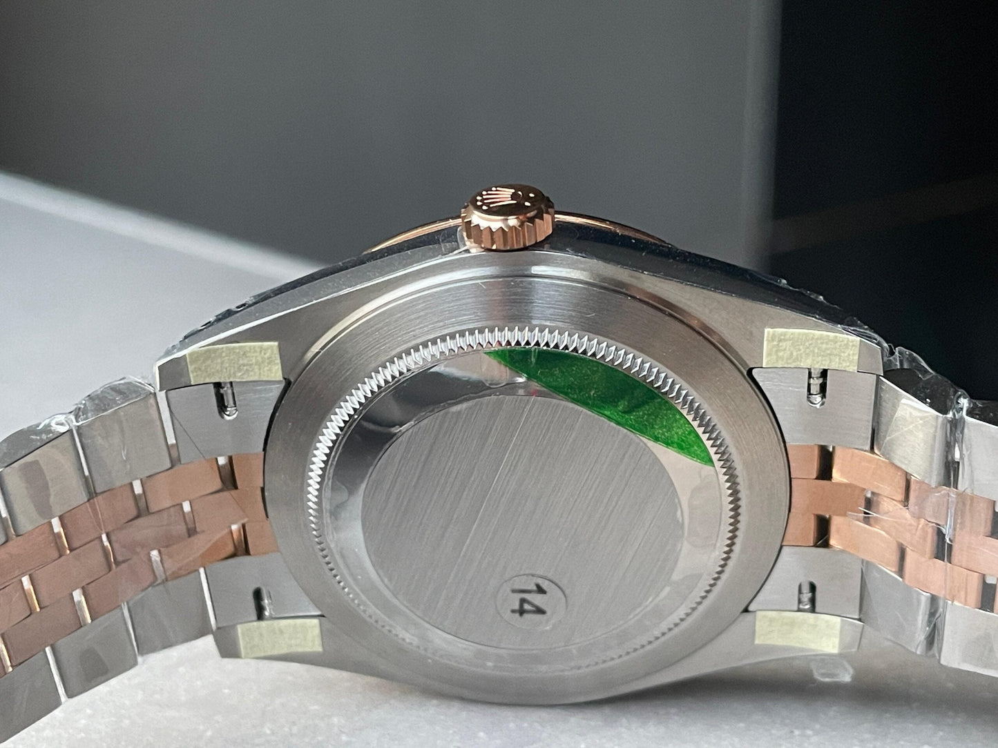 VSF Factory 1:1  Rolex Datejust 41mm 126331 904L RG/SS Fltued Bezel Pattern Motif Grey Dial Stick VS3235