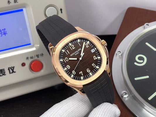 3KF pp Aquanaut 5167R Rose Gold Brown Dial 324 Movement