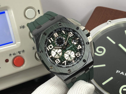 RSF ap ROO Chrono Secs@12 Green Ceramic Bezel 3126 Movement