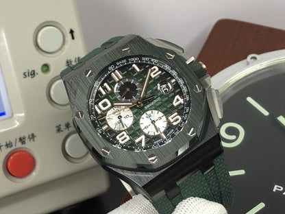 RSF ap ROO Chrono Secs@12 Green Ceramic Bezel 3126 Movement