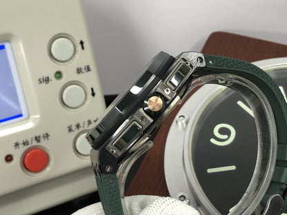 RSF ap ROO Chrono Secs@12 Green Ceramic Bezel 3126 Movement