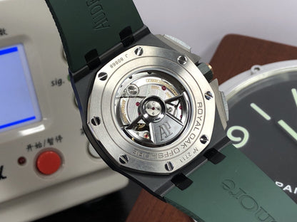RSF ap ROO Chrono Secs@12 Green Ceramic Bezel 3126 Movement