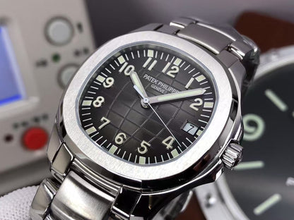 pp Aquanaut 5167A Stainless Steel Case Grey Dial Steel Bracelet with 324 Movement