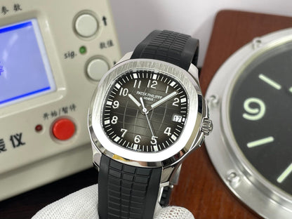 Swiss Geneve pp Aquanaut 5167 Grey Dial 330 Movement with Black Rubber Band
