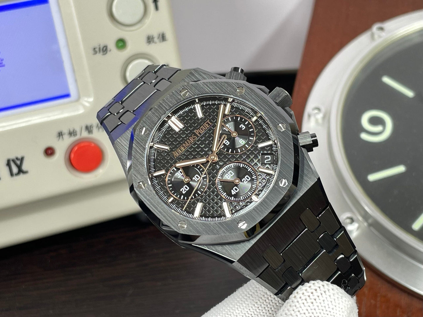 ap Royal Oak Chrono 26240 Black Ceramic Case 4401 Movement with Black Dial