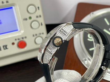 RM RM07 01 Snow Diamond CRMA2 Automatic Movement with Black Rubber Band