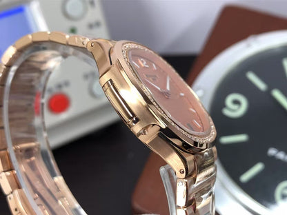 pp Nautilus 7118 Ladies Rose Gold Case Rose Gold Dial 324 Movement