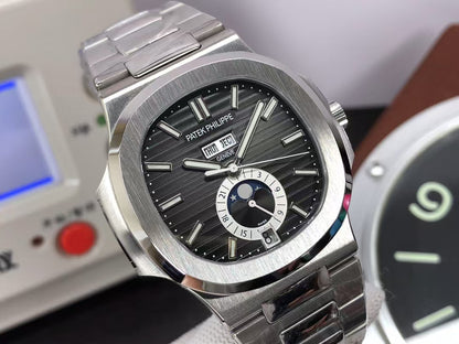 Premium pp Nautilus Annual Calendar 5726 Stainless Steel Case 325 Movement Grey Dial