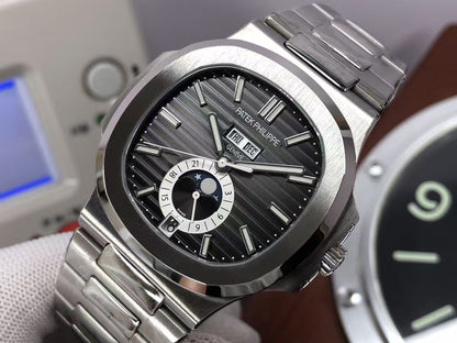 Premium pp Nautilus Annual Calendar 5726 Stainless Steel Case 325 Movement Grey Dial