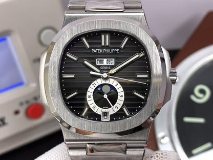 Premium pp Nautilus Annual Calendar 5726 Stainless Steel Case 325 Movement Grey Dial