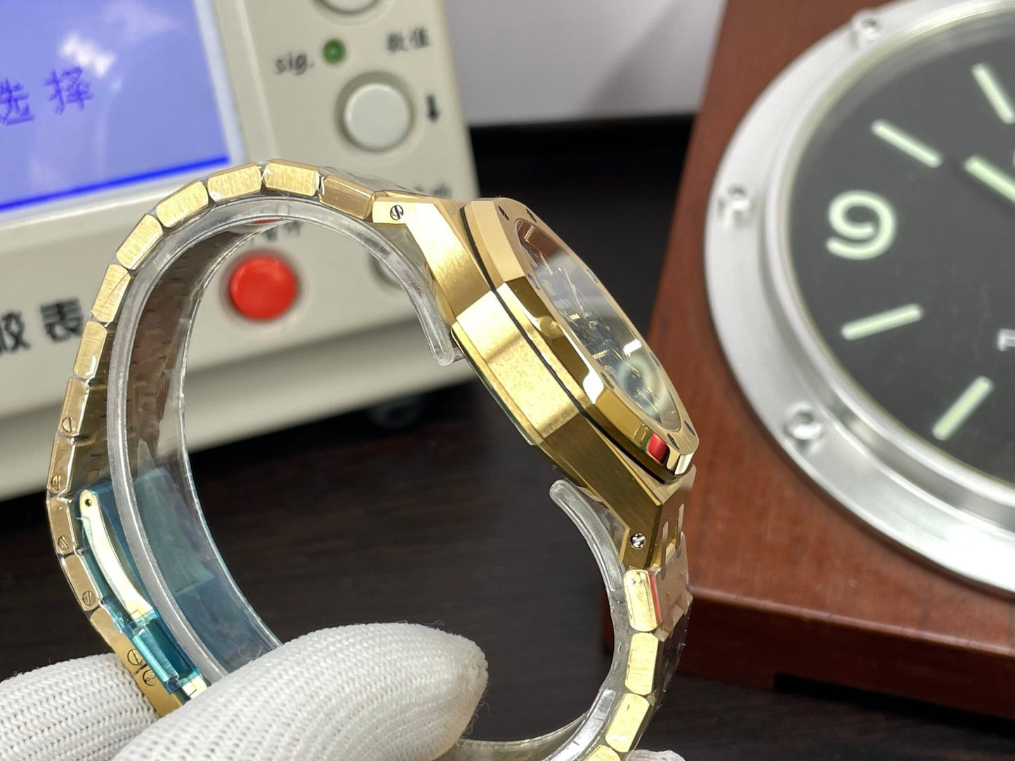 ap Royal Oak 37mm 15450 Yellow Gold Case Blue Dial with Super 3120 Movement