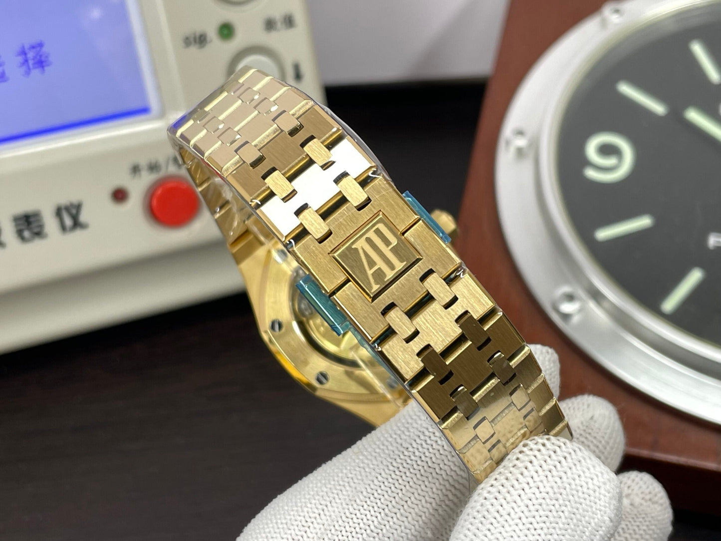 ap Royal Oak 37mm 15450 Yellow Gold Case Blue Dial with Super 3120 Movement