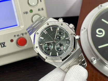 ap Royal Oak Chrono 26240 Stainless Steel Case Green Dial with 4401 Movement