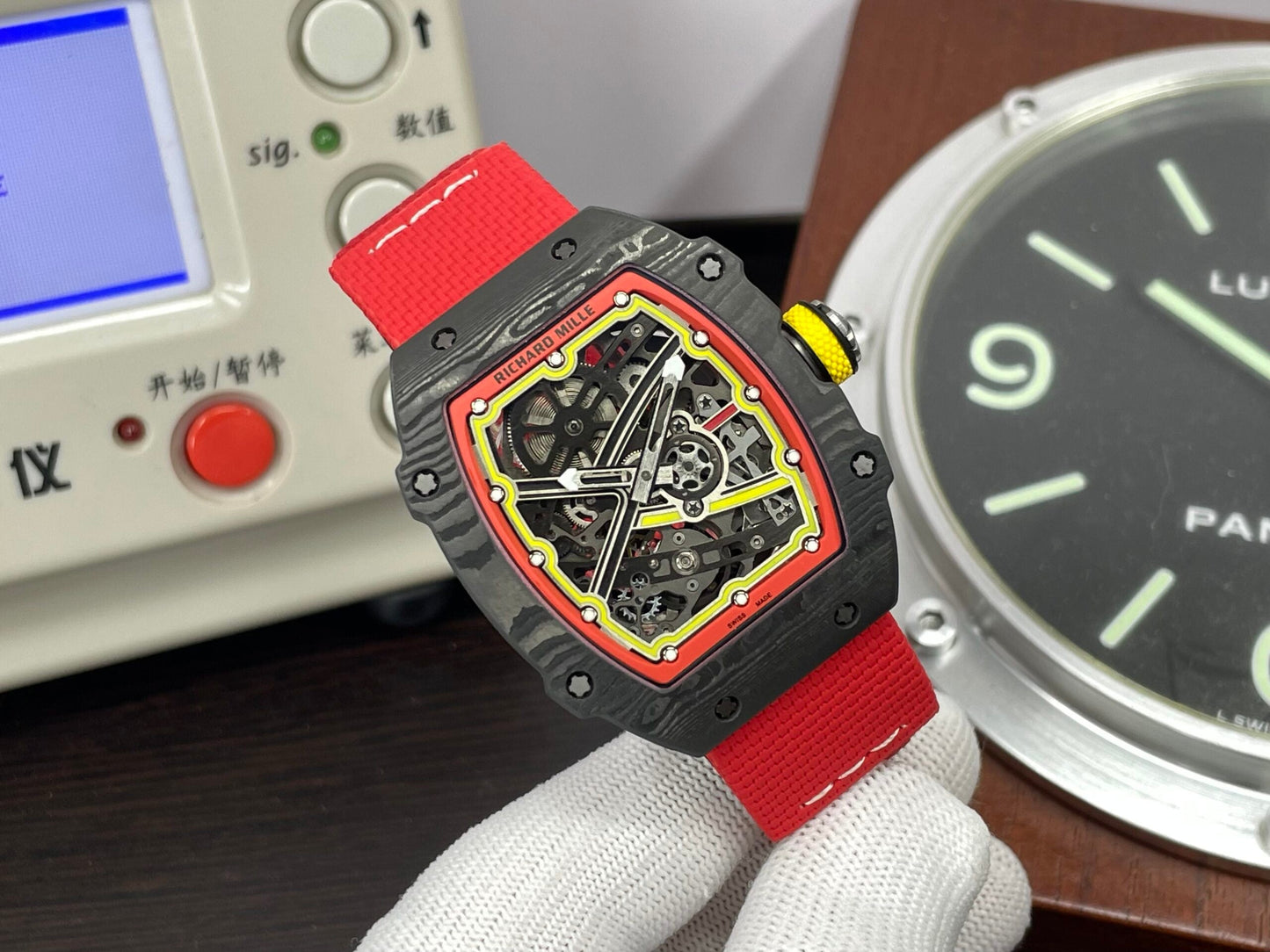 Premium RM RM67 02 Germany CRMA7 Movement NTPT Case Red Nylon Strap