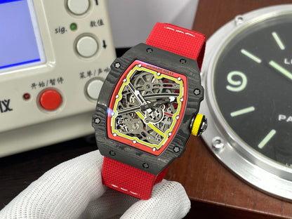 Premium RM RM67 02 Germany CRMA7 Movement NTPT Case Red Nylon Strap