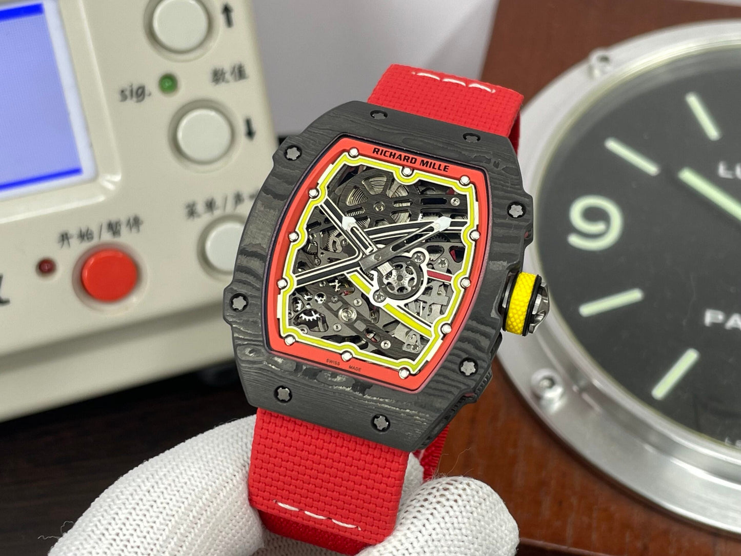 Premium RM RM67 02 Germany CRMA7 Movement NTPT Case Red Nylon Strap