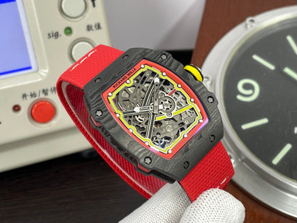 Premium RM RM67 02 Germany CRMA7 Movement NTPT Case Red Nylon Strap
