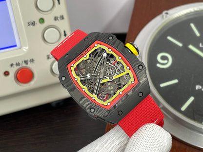 Premium RM RM67 02 Germany CRMA7 Movement NTPT Case Red Nylon Strap