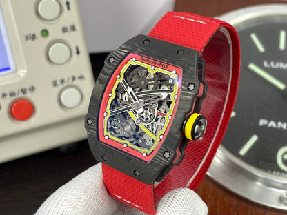 Premium RM RM67 02 Germany CRMA7 Movement NTPT Case Red Nylon Strap