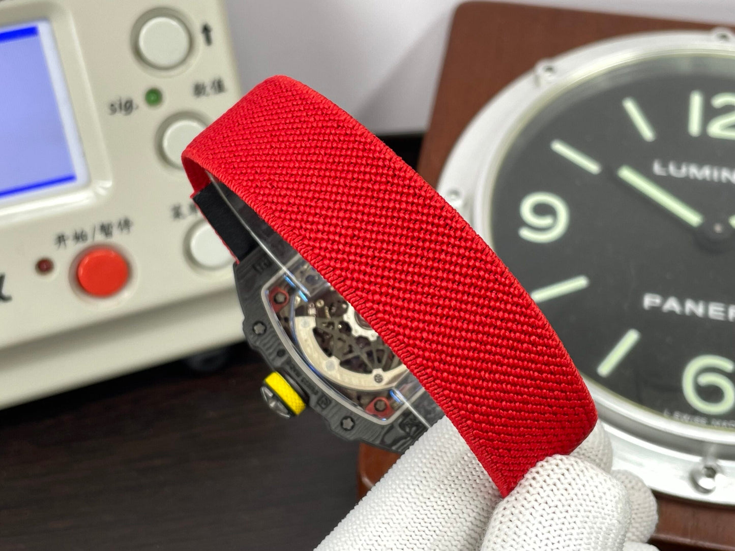 Premium RM RM67 02 Germany CRMA7 Movement NTPT Case Red Nylon Strap