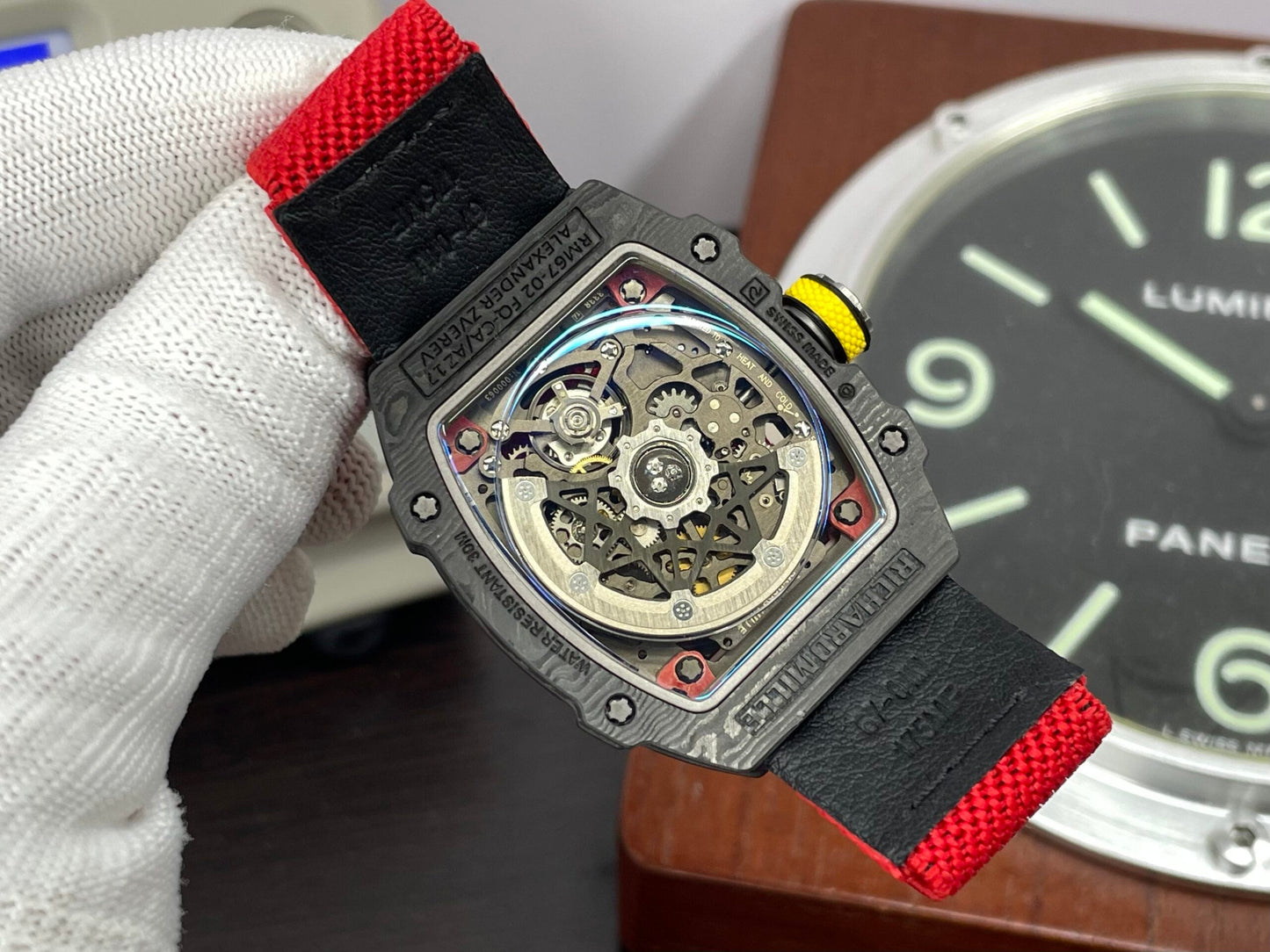Premium RM RM67 02 Germany CRMA7 Movement NTPT Case Red Nylon Strap