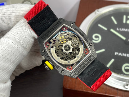 Premium RM RM67 02 Germany CRMA7 Movement NTPT Case Red Nylon Strap