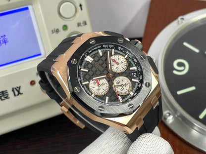 ap Royal Oak Offshore 43mm 26420 Rose Gold Ceramic Bezel with 4401 Movement