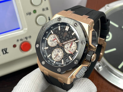 ap Royal Oak Offshore 43mm 26420 Rose Gold Ceramic Bezel with 4401 Movement