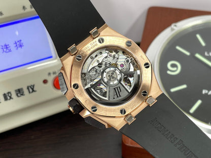 ap Royal Oak Offshore 43mm 26420 Rose Gold Ceramic Bezel with 4401 Movement