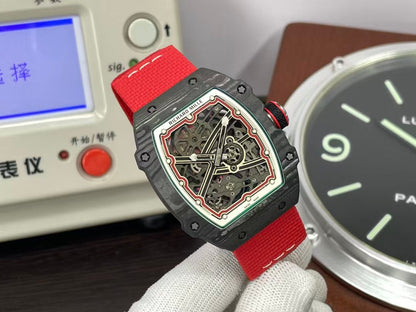 RM RM67 02 Italy CRMA7 Movement NTPT Case Red Nylon Strap