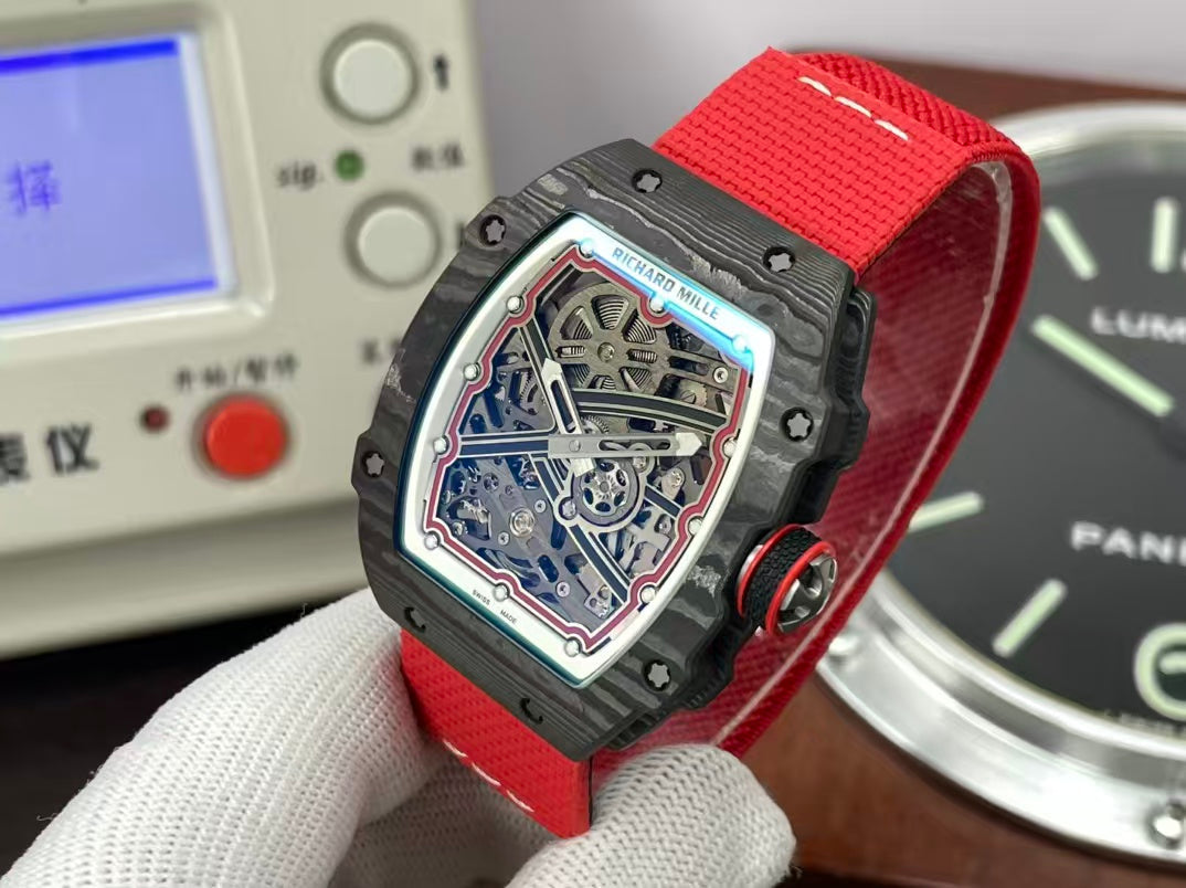 RM RM67 02 Italy CRMA7 Movement NTPT Case Red Nylon Strap