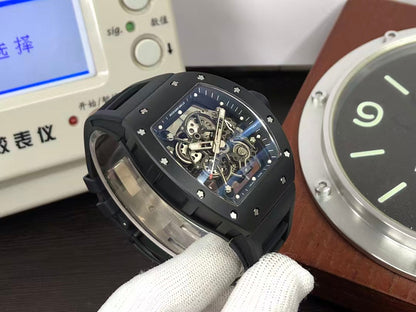 RM RM055 Black Ceramic Case RMUL2 Movement Black Rubber Strap