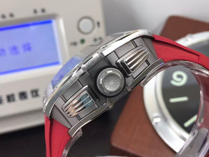 RM RM011 03 Titan Felipe Massa Valjoux 7750 Movement Skeleton Dial Red Rubber Strap