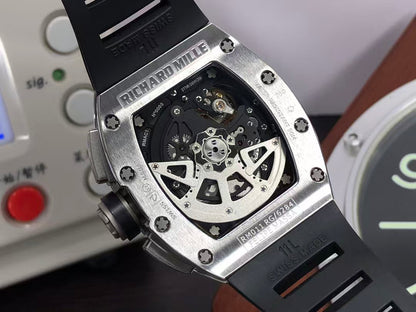 RM RM011 03 Titan Felipe Massa Valjoux 7750 Movement Skeleton Dial Black Rubber Strap