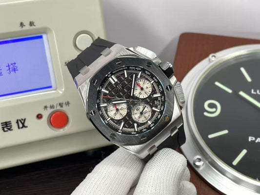 AP Royal Oak 26420 Black Ceramic Bezel SH4401 Movement Black Rubber Strap