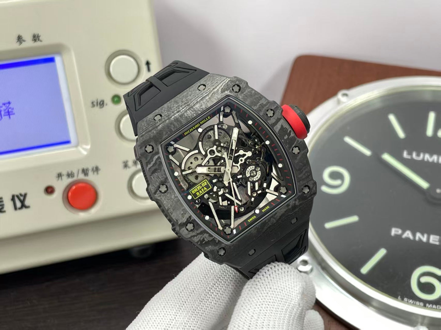 RM RM35 02 Super RMAL1 Movement NTPT Black Case Rubber Band