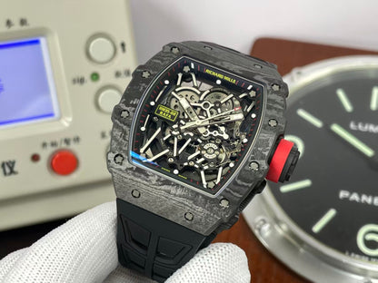 RM RM35 02 Super RMAL1 Movement NTPT Black Case Rubber Band