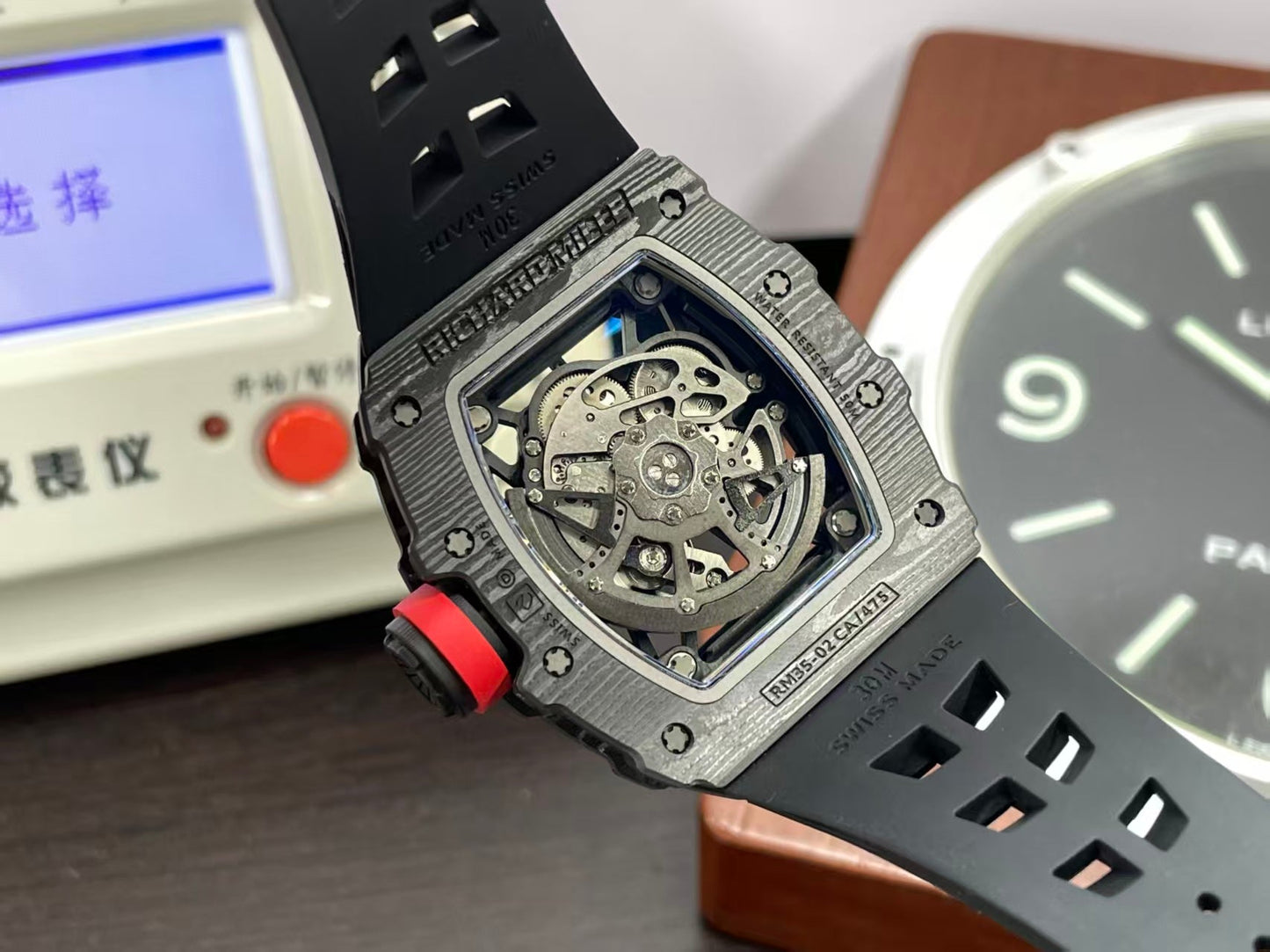 RM RM35 02 Super RMAL1 Movement NTPT Black Case Rubber Band