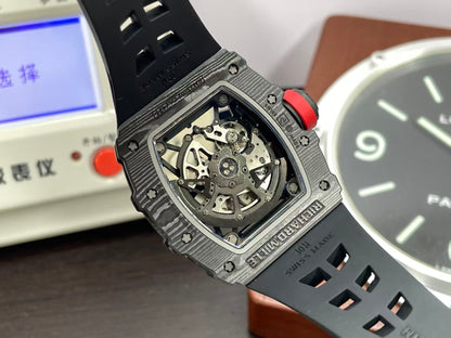 RM RM35 02 Super RMAL1 Movement NTPT Black Case Rubber Band