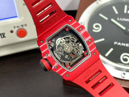 RM35-02 Rafael Nadal Red Devil Red Carbon Case RMAL1 Free Sprung Balance