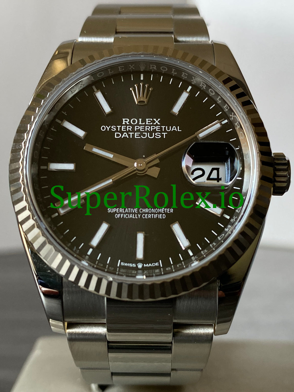 Rolex Datejust 36 Steel Black Index Dial Ref.126234