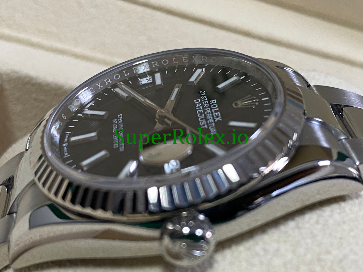 Rolex Datejust 36 Steel Black Index Dial Ref.126234