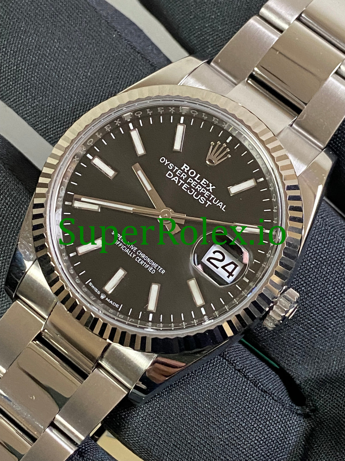 Rolex Datejust 36 Steel Black Index Dial Ref.126234