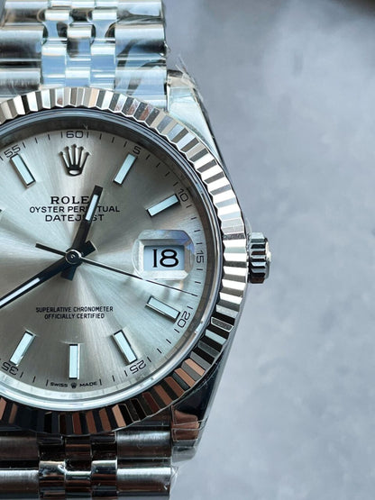VS Factory 1:1 Rolex DateJust 41 SS Best Edition 904L Steel Silver Dial
