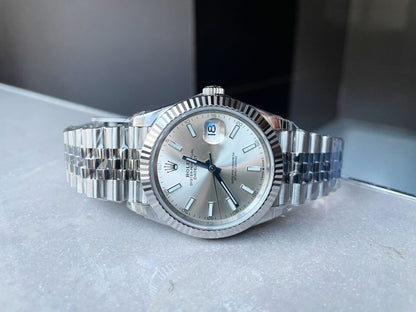 VS Factory 1:1 Rolex DateJust 41 SS Best Edition 904L Steel Silver Dial